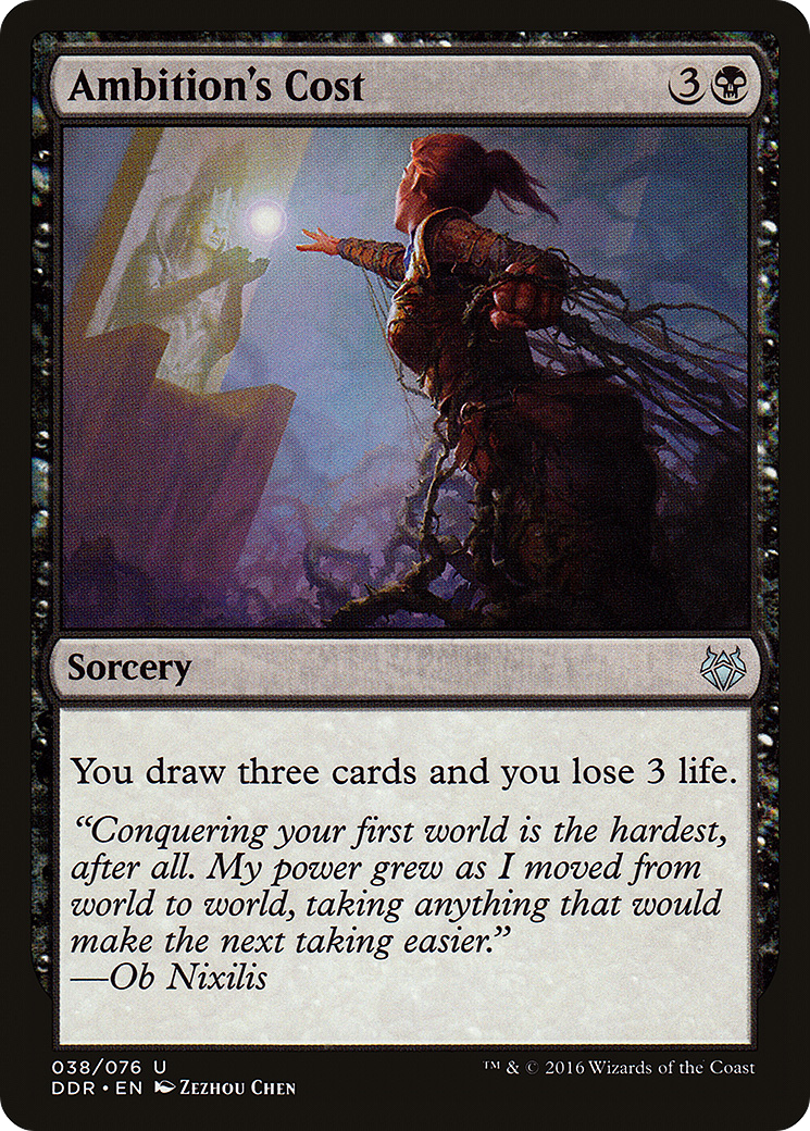 Ambition's Cost (DDR-038) - Duel Decks: Nissa vs. Ob Nixilis