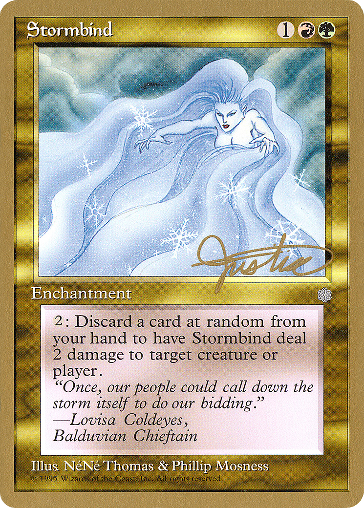 Stormbind - 1996 Mark Justice (ICE) (WCD-) - Pro Tour Collector Set