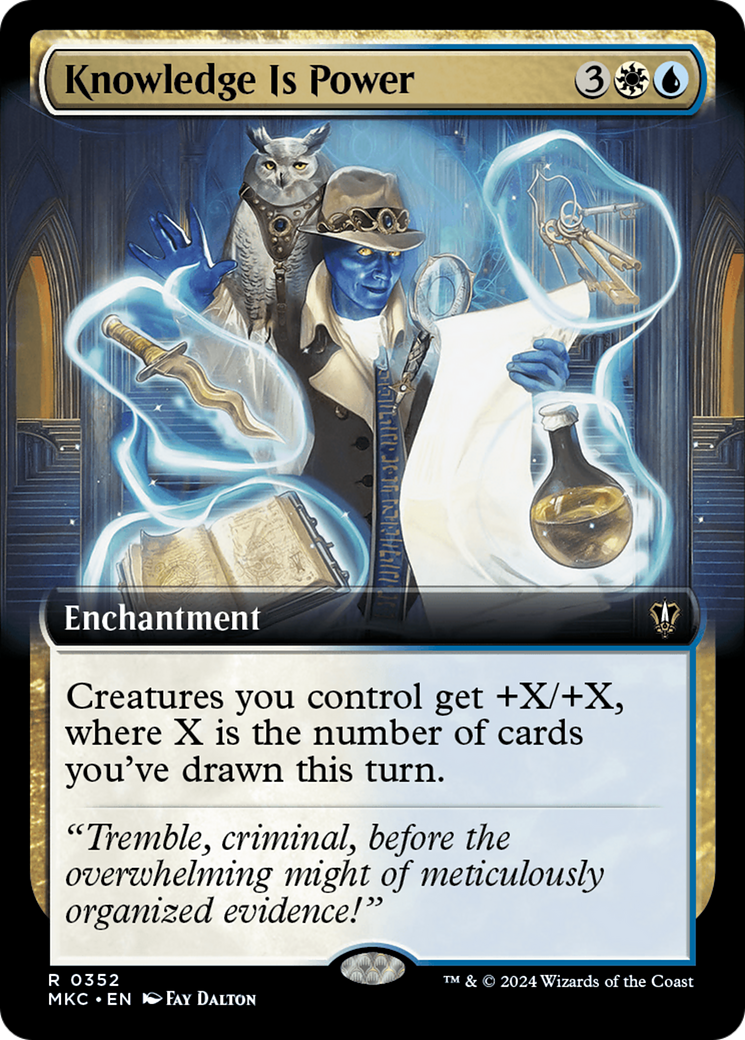 Knowledge is Power (Extended Art) (MKC-352) - Murders at Karlov Manor Commander: (Extended Art)