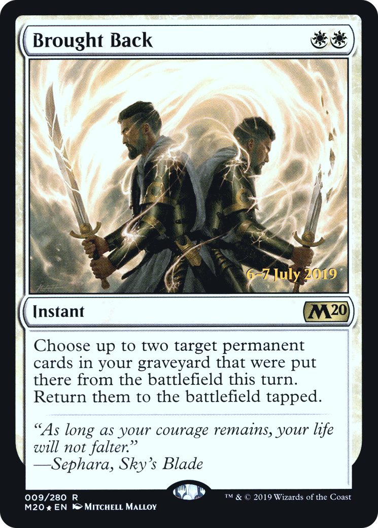 Brought Back (PRE-009) - Core Set 2020 Promos Foil