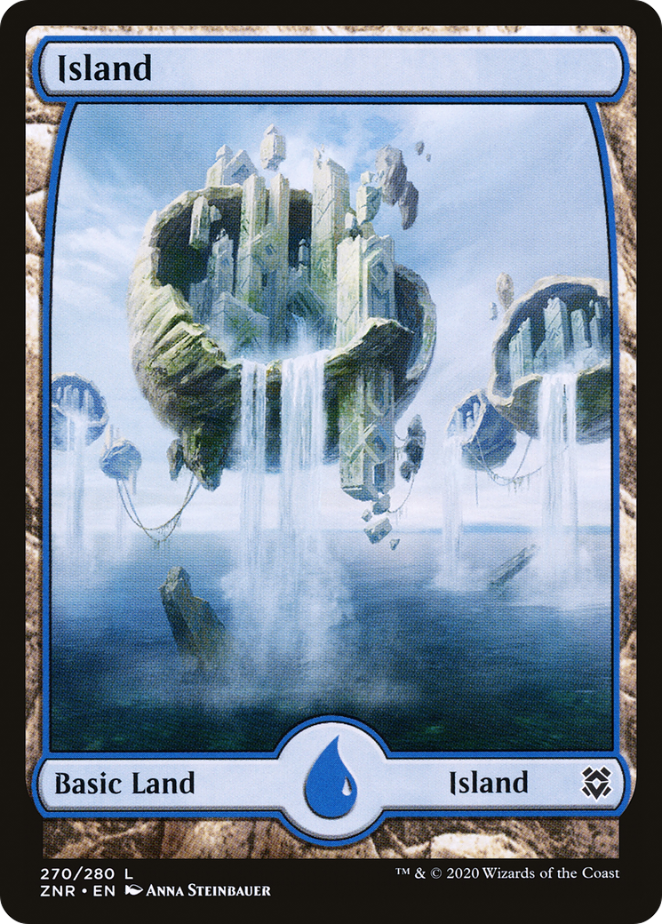 Island (270) - Full Art (ZNR-270) - Zendikar Rising: (Full Art) Foil