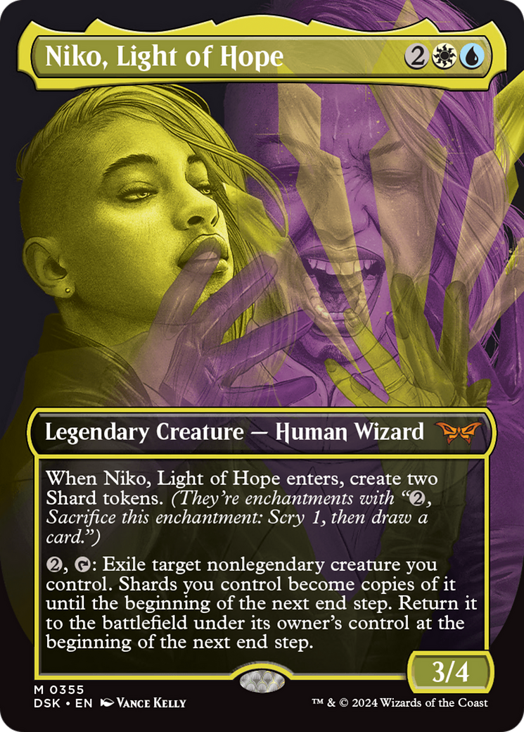 Niko, Light of Hope (Showcase) (DSK-355) - Duskmourn: House of Horror (Borderless) Foil