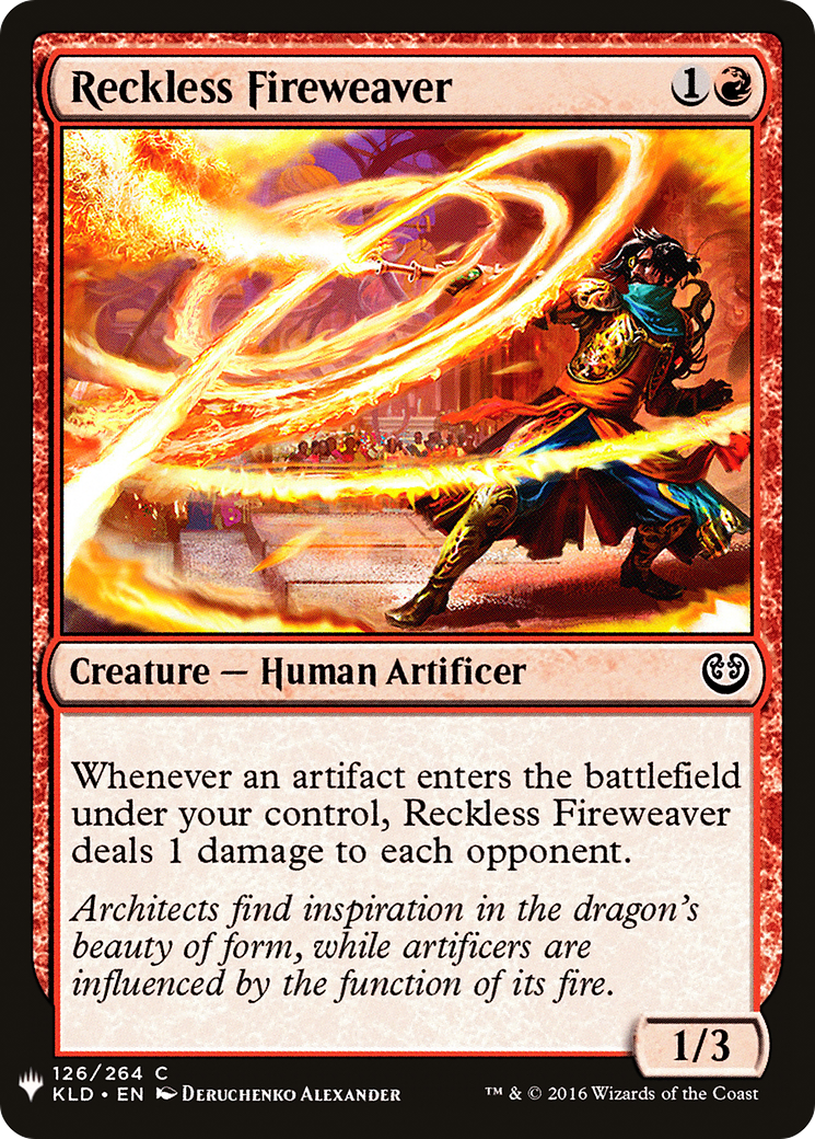 Reckless Fireweaver (LIST-126) - The List