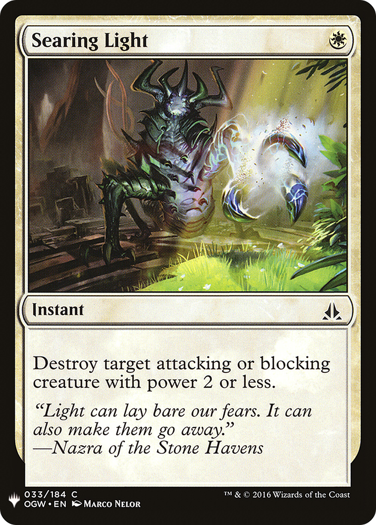Searing Light (LIST-OGW-33) - The List