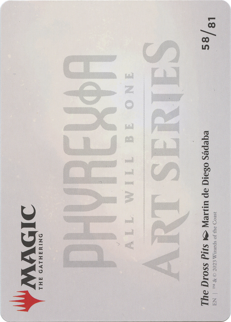 The Dross Pits // The Dross Pits (AONE-058) - Phyrexia: All Will Be One Art Series (Borderless)