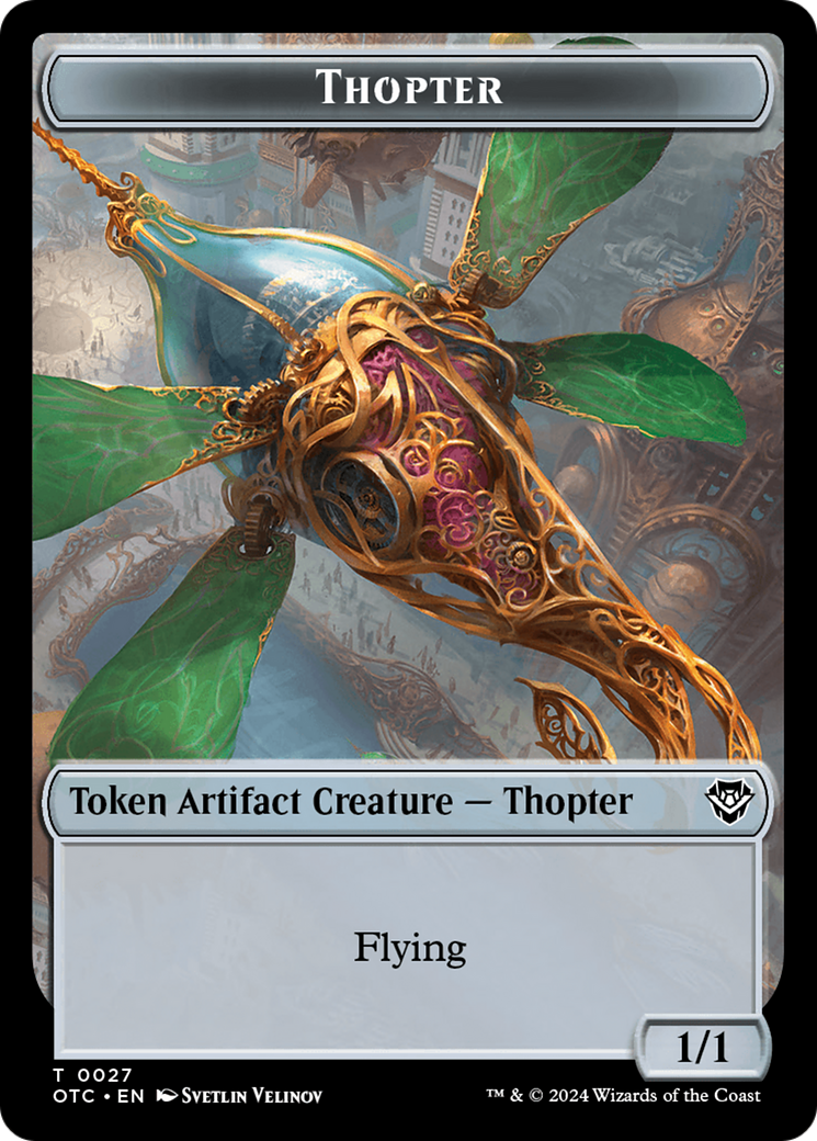 Thopter (TOTC-027) - Outlaws of Thunder Junction Commander Tokens Foil