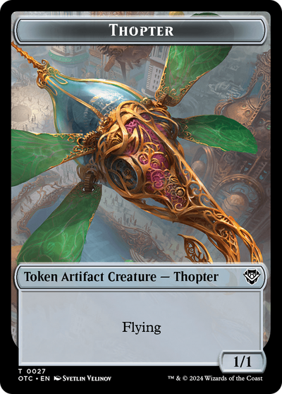 Thopter (TOTC-027) - Outlaws of Thunder Junction Commander Tokens Foil