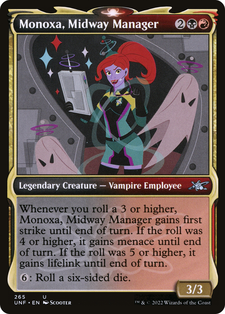 Monoxa, Midway Manager (Showcase) (UNF-265) - Unfinity: (Showcase) Foil