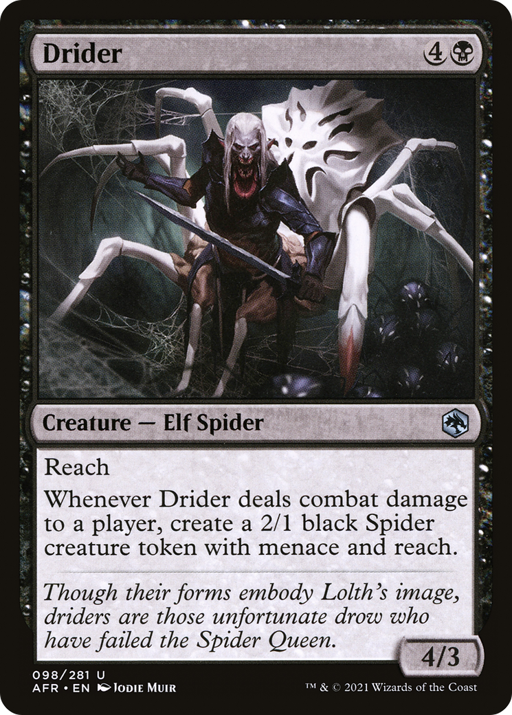 Drider (AFR-098) - Adventures in the Forgotten Realms Foil