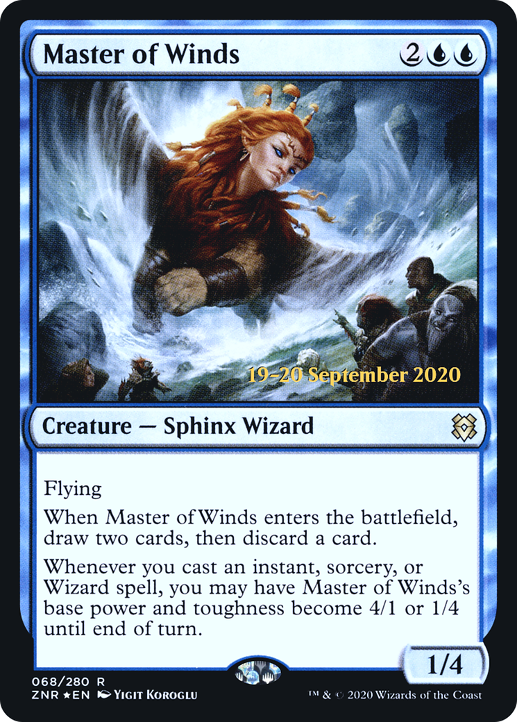 Master of Winds (PRE-068) - Zendikar Rising Promos Foil