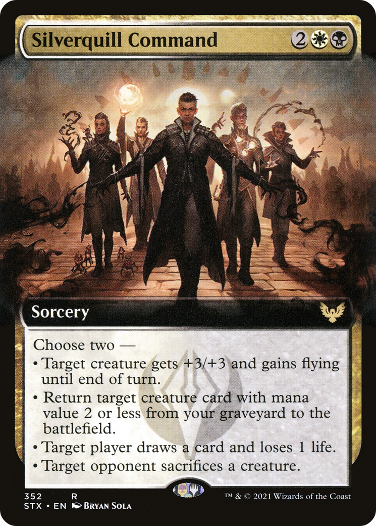 Silverquill Command (Extended Art) (STX-352) - Strixhaven: School of Mages: (Extended Art) Foil