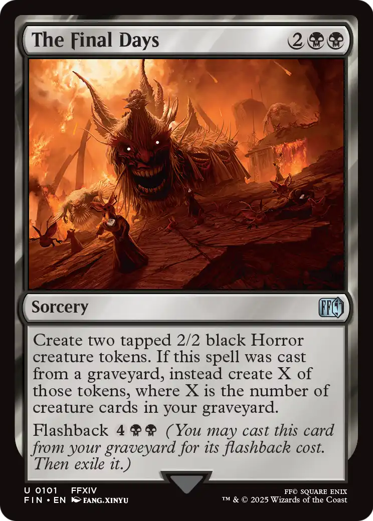 The Final Days (FIN-101) - FINAL FANTASY Foil