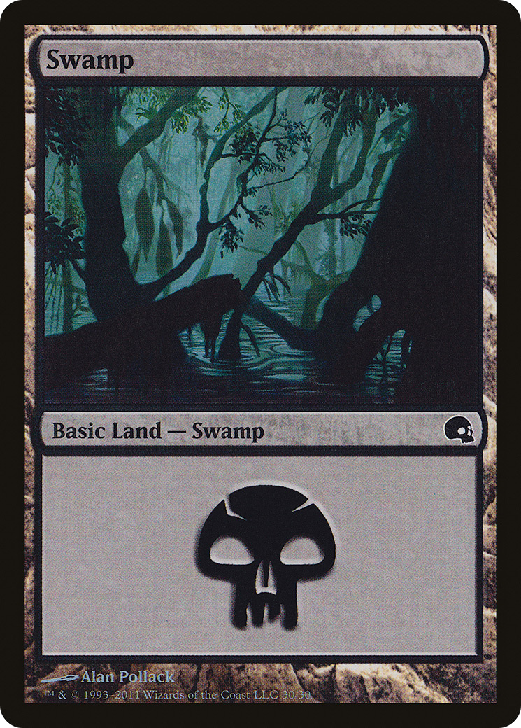 Swamp (30) (GRV-030) - Premium Deck Series: Graveborn Foil