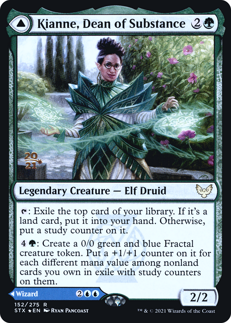Kianne, Dean of Substance (PRE-152) - Strixhaven: School of Mages Promos Foil