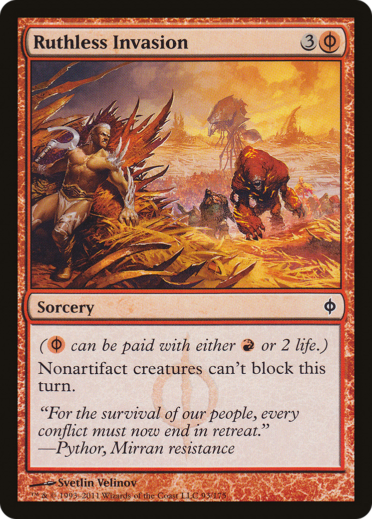 Ruthless Invasion (NPH-093) - New Phyrexia Foil