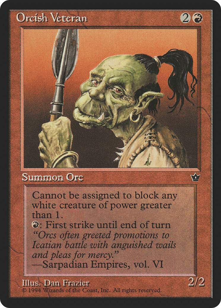 Orcish Veteran (Frazier) (FEM-) - Fallen Empires