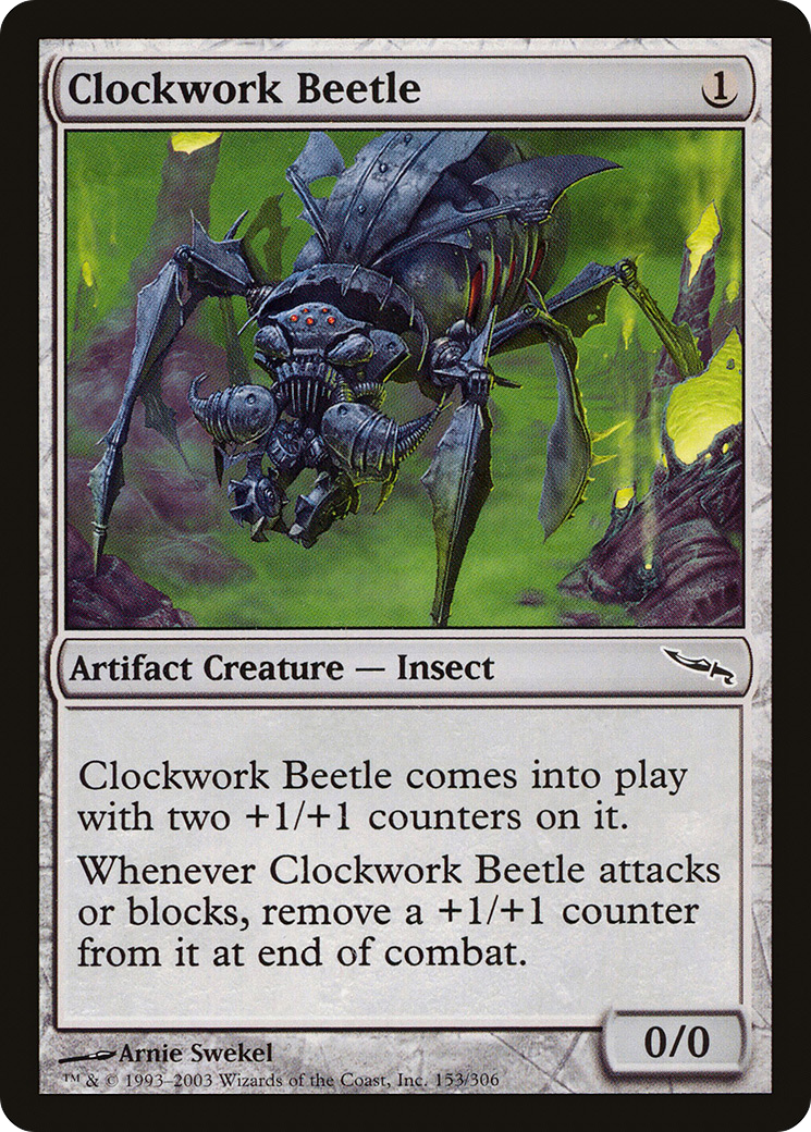Clockwork Beetle (MRD-153) - Mirrodin Foil