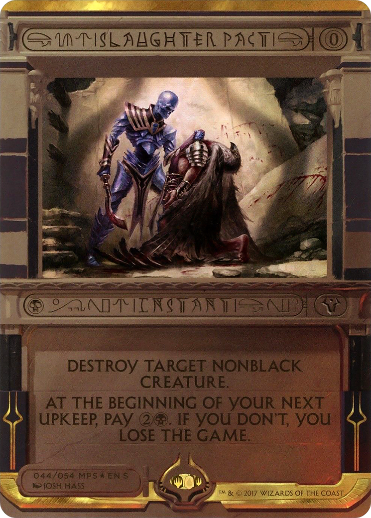 Slaughter Pact (MPS2-044) - Amonkhet Invocations (Borderless) Foil