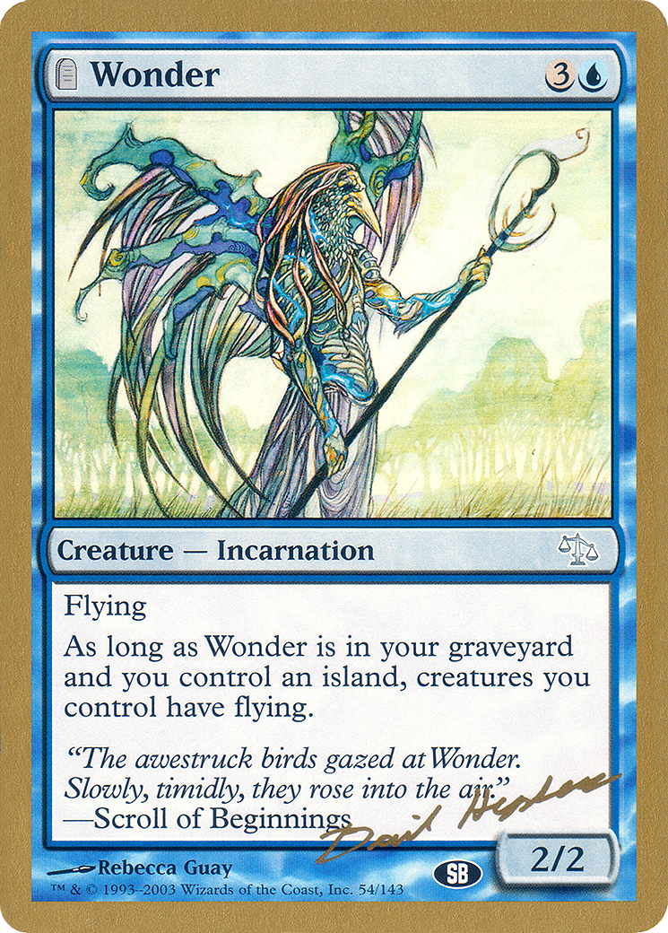 Wonder - 2003 Dave Humpherys (JUD) (SB) (WCD-) - World Championship Decks 2003