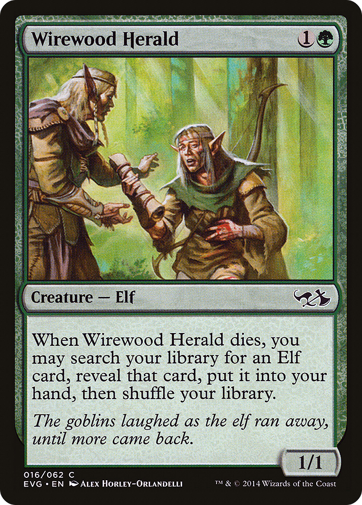 Wirewood Herald (DD3-) - Duel Decks Anthology: Elves vs. Goblins Foil