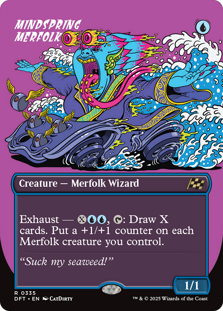 Mindspring Merfolk (Borderless) (DFT-335) - Aetherdrift (Borderless)