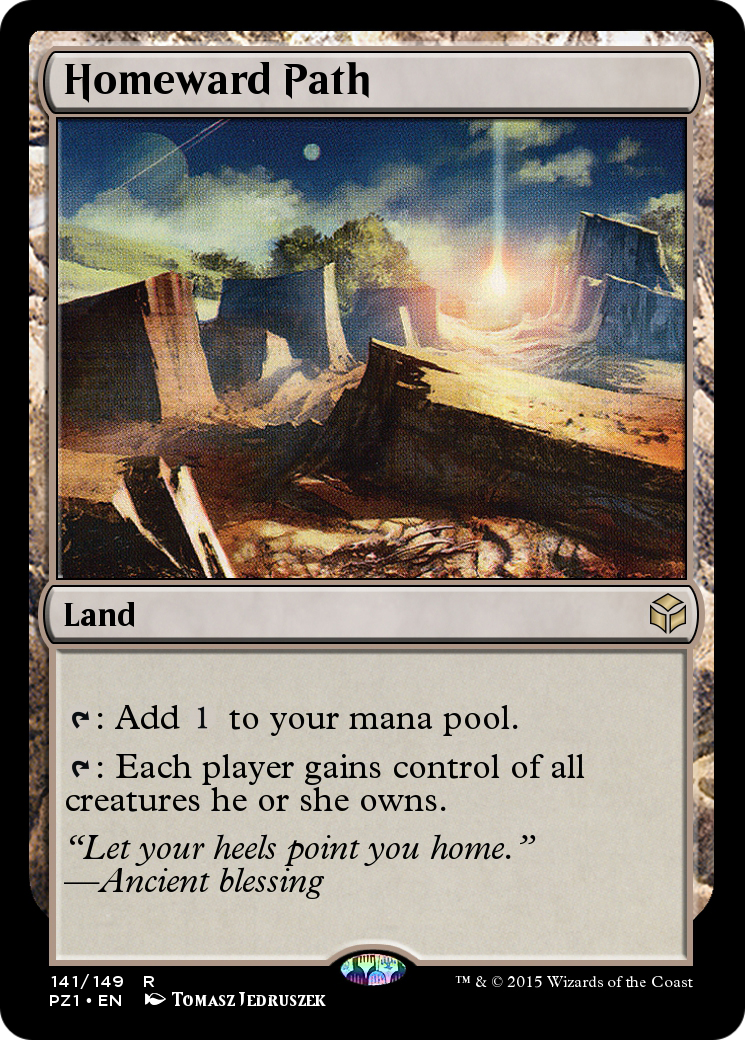 Homeward Path (PZ1-141) - Legendary Cube Prize Pack Foil