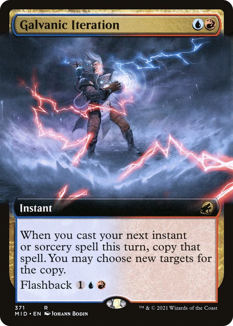 Galvanic Iteration (Extended Art) (MID-371) - Innistrad: Midnight Hunt: (Extended Art)