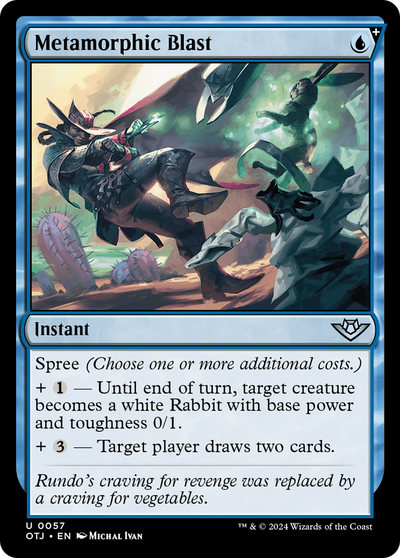 Metamorphic Blast (OTJ-057) - Outlaws of Thunder Junction: (spree) Foil