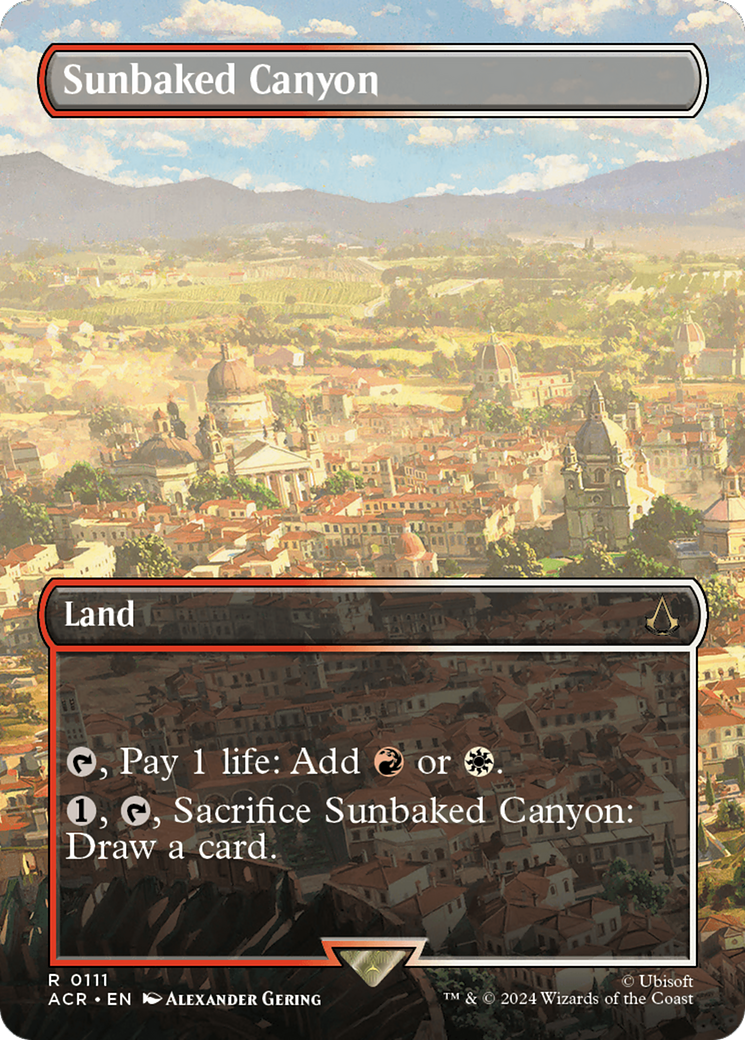Sunbaked Canyon (Borderless) (ACR-111) - Assassin's Creed (Borderless) Foil