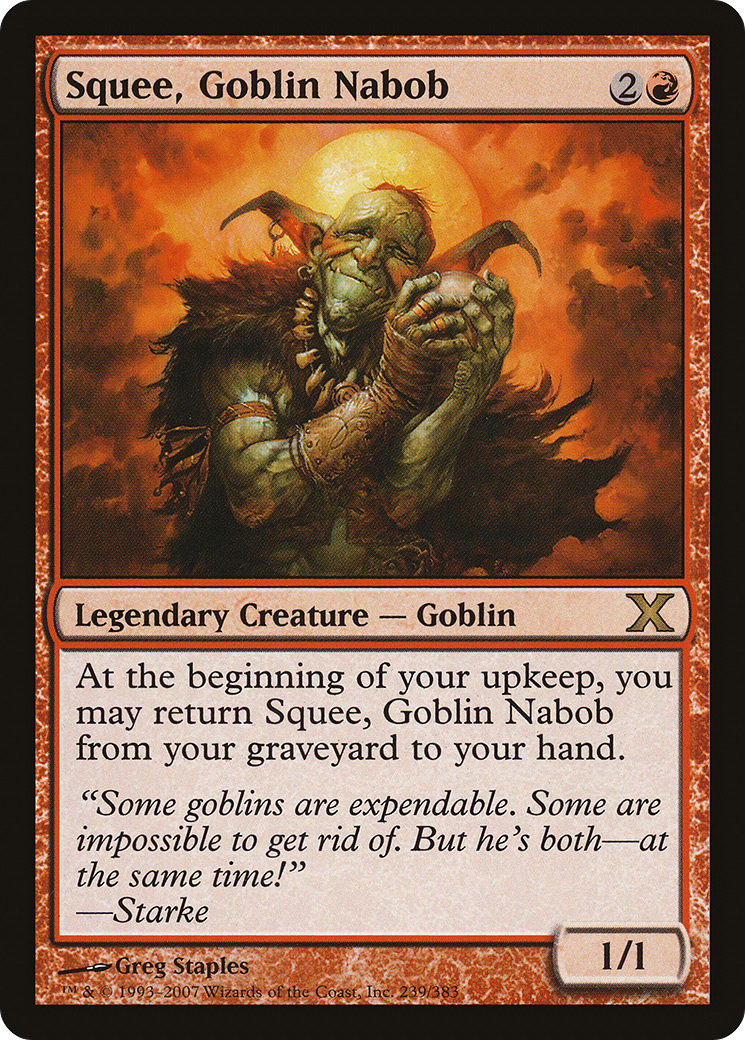 Squee, Goblin Nabob (10E-239) - Tenth Edition