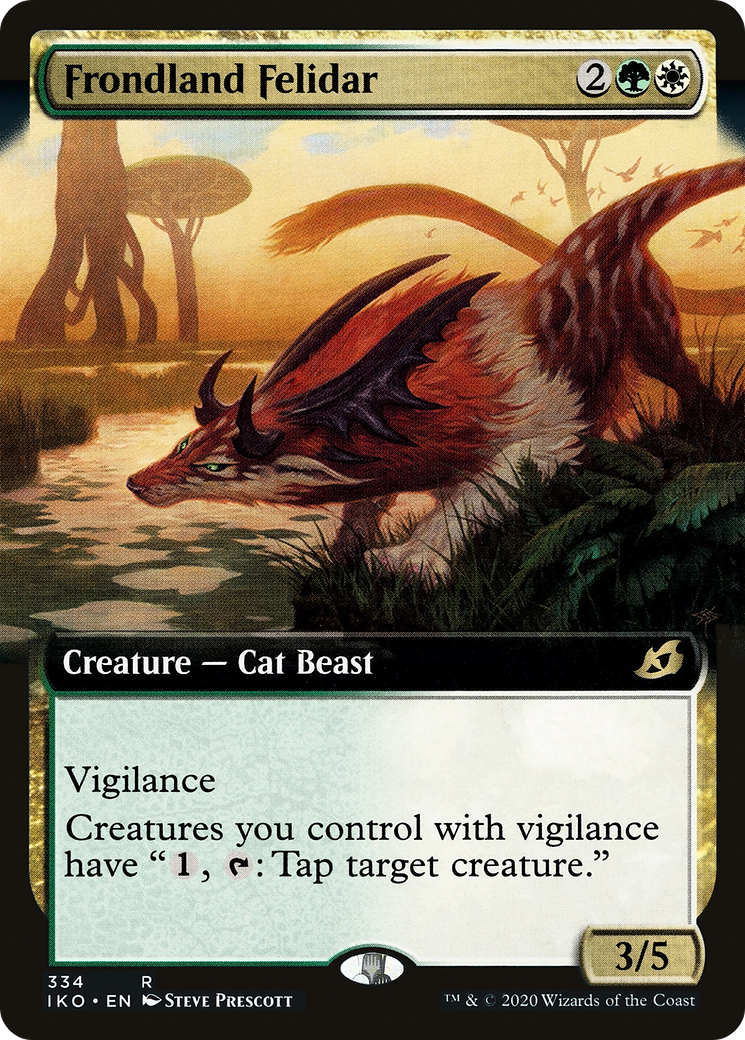 Frondland Felidar (Extended Art) (IKO-334) - Ikoria: Lair of Behemoths: (Extended Art) Foil