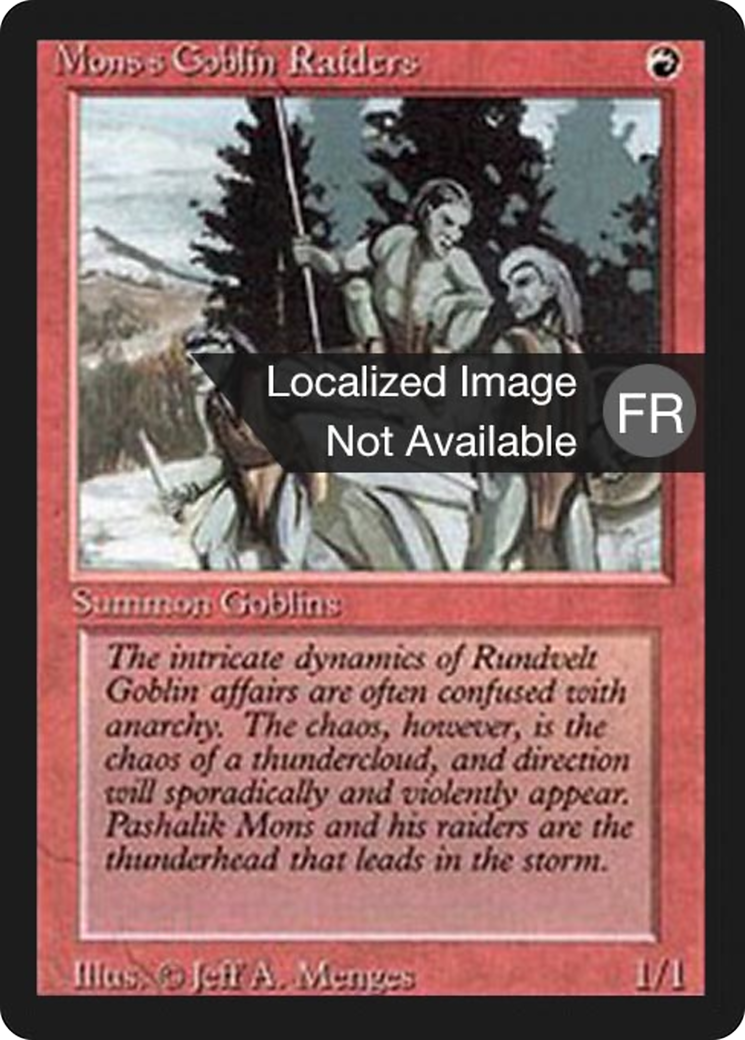 Mons's Goblin Raiders (FBB-) - Foreign Black Border