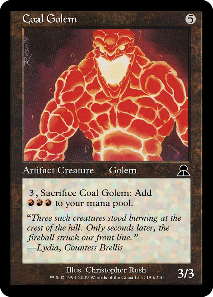 Coal Golem (ME3-193) - Masters Edition III Foil