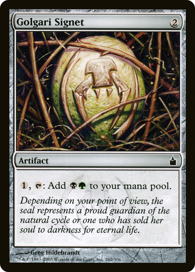 Golgari Signet (RAV-262) - Ravnica: City of Guilds Foil
