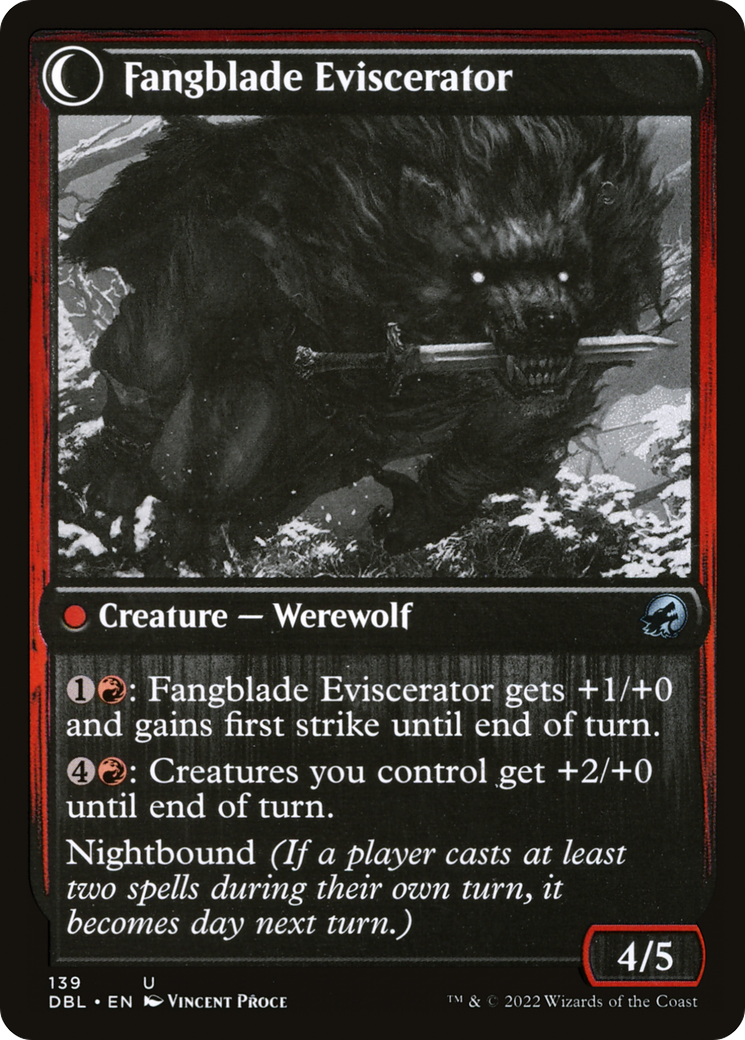 Fangblade Brigand (DBL-139) - Innistrad: Double Feature: (Double Faced Transform)