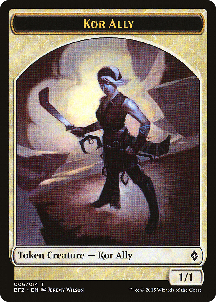 Kor Ally Token (BFZ-006) - Battle for Zendikar Tokens