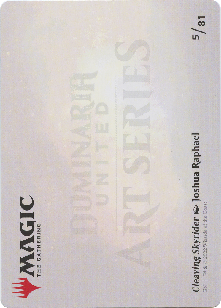 Cleaving Skyrider // Cleaving Skyrider (ADMU-005) - Dominaria United Art Series (Borderless) Foil