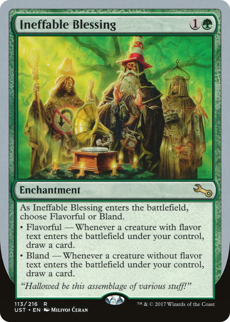 Ineffable Blessing (A) (UST-113) - Unstable Foil