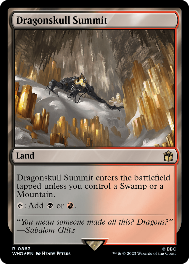 Dragonskull Summit (Surge Foil) (WHO-863) - Doctor Who Foil