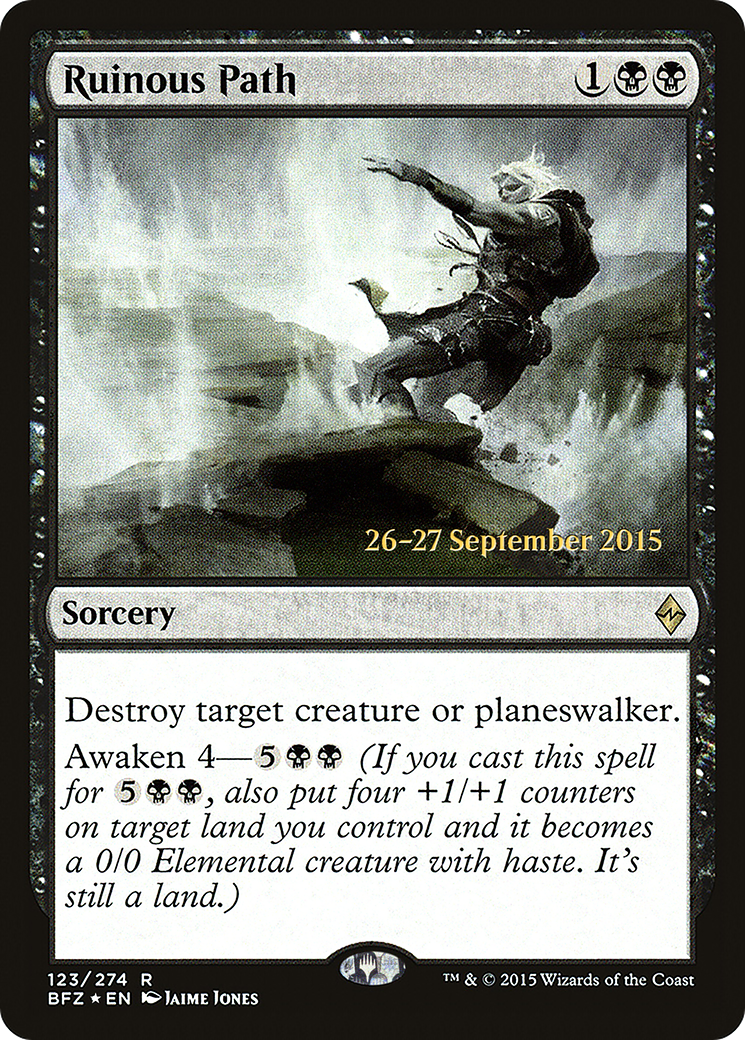 Ruinous Path (PRE-123) - Battle for Zendikar Promos Foil