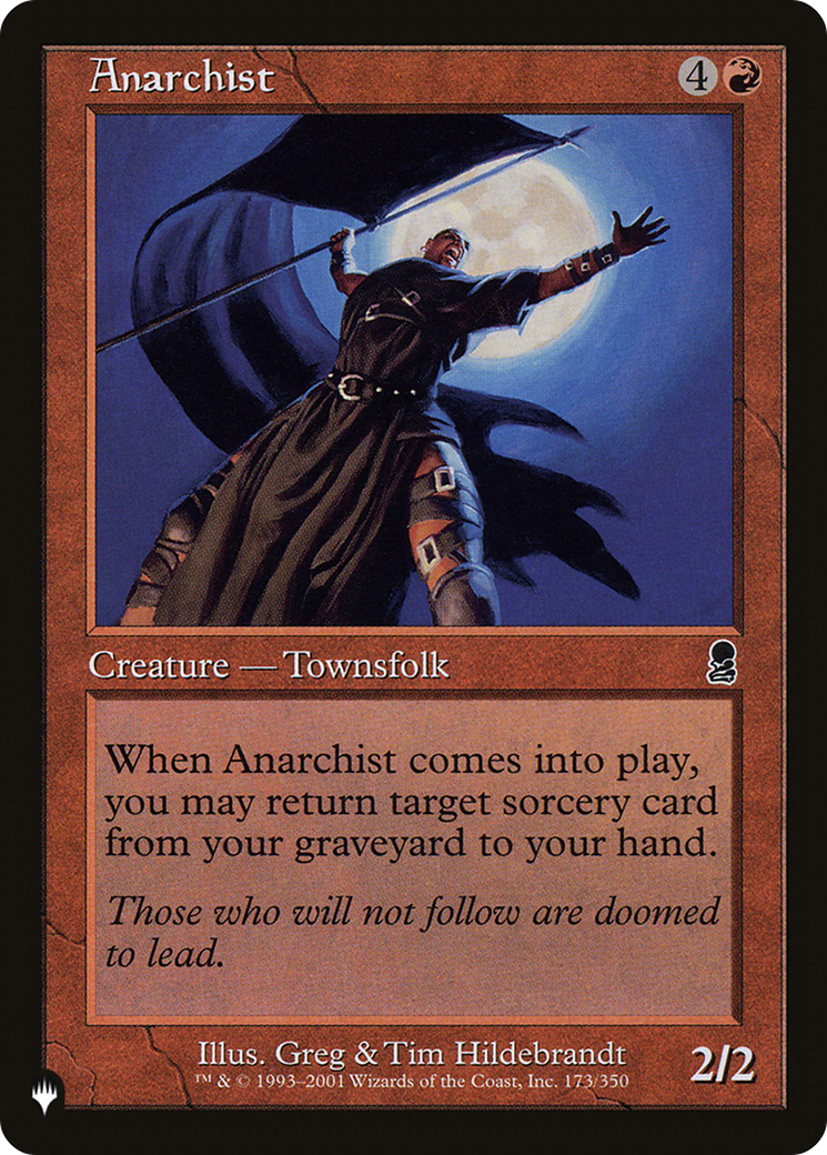 Anarchist (LIST-173/350) - The List