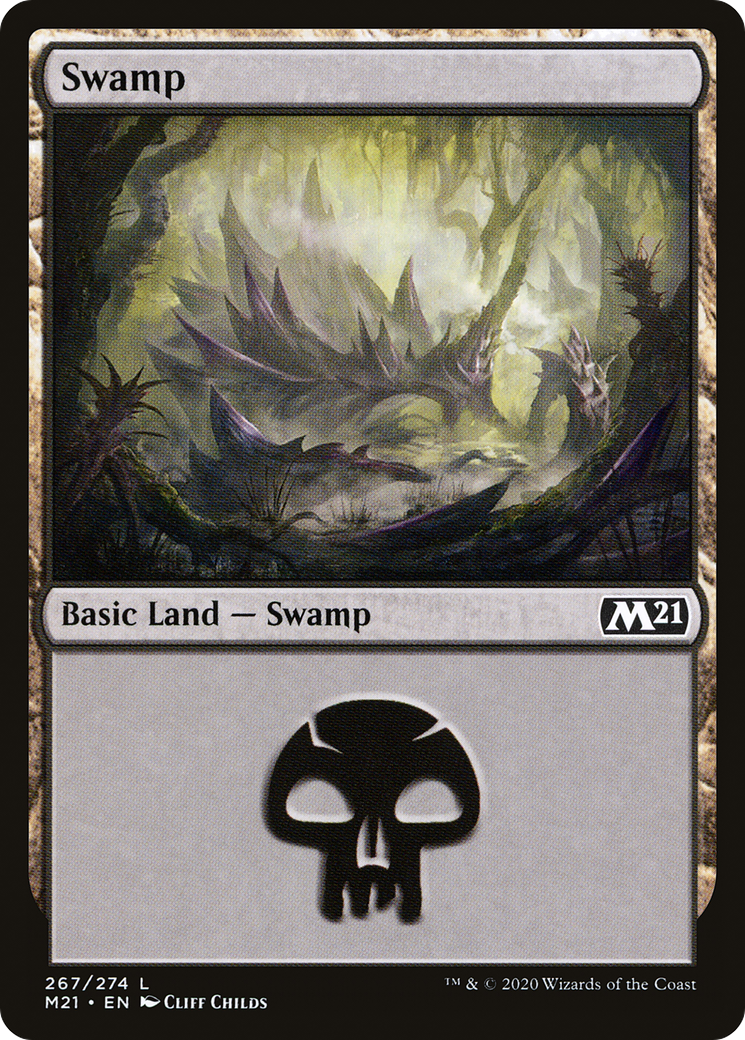 Swamp (267) (M21-267) - Core Set 2021 Foil
