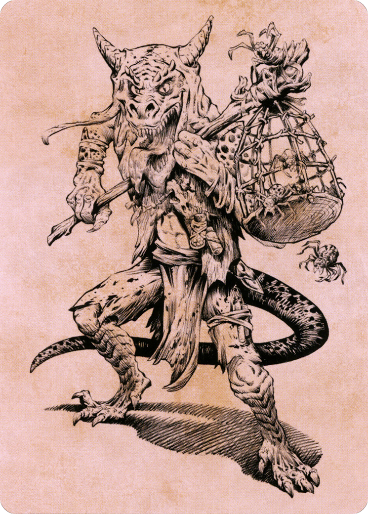 Taunting Kobold // Taunting Kobold (ACLB-057) - Battle for Baldur's Gate Art Series (Borderless) Foil