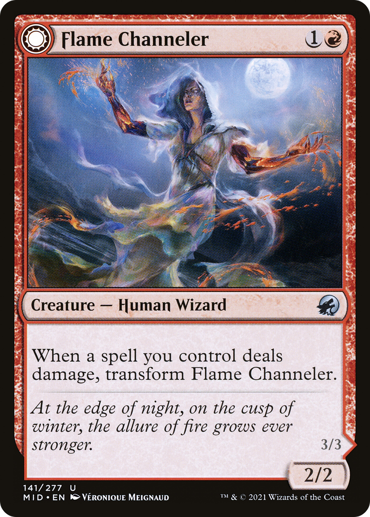 Flame Channeler (MID-141) - Innistrad: Midnight Hunt: (Double Faced Transform)