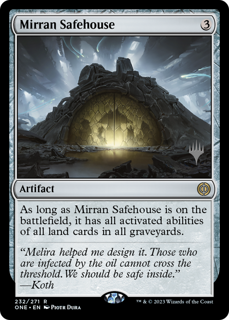 Mirran Safehouse (PPONE-232) - Phyrexia: All Will Be One Promos Foil