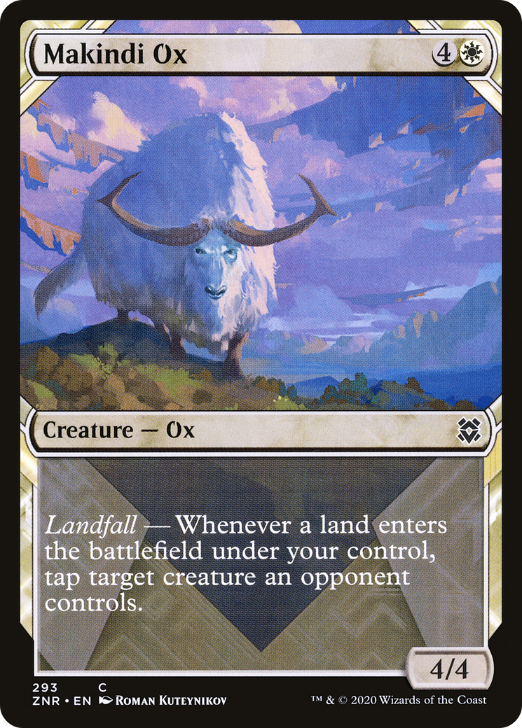 Makindi Ox (Showcase) (ZNR-293) - Zendikar Rising: (Showcase)