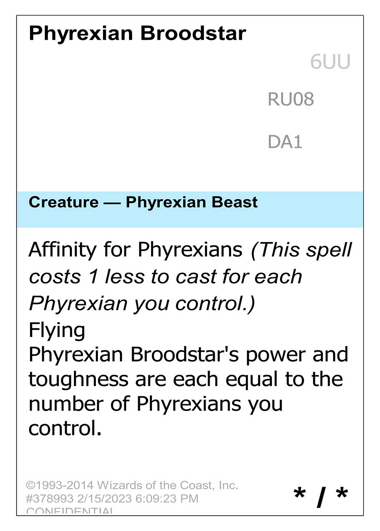 Phyrexian Broodstar (UNK-RU08) - Unknown Event