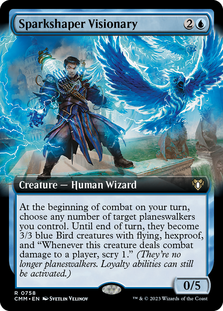 Sparkshaper Visionary (Extended Art) (CMM-758) - Commander Masters: (Extended Art) Foil