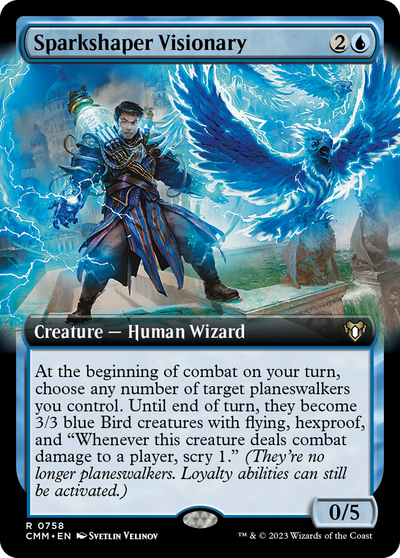 Sparkshaper Visionary (Extended Art) [Commander Masters]