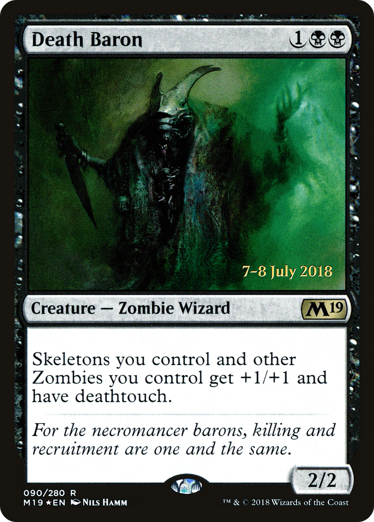 Death Baron (PRE-090) - Core Set 2019 Promos Foil